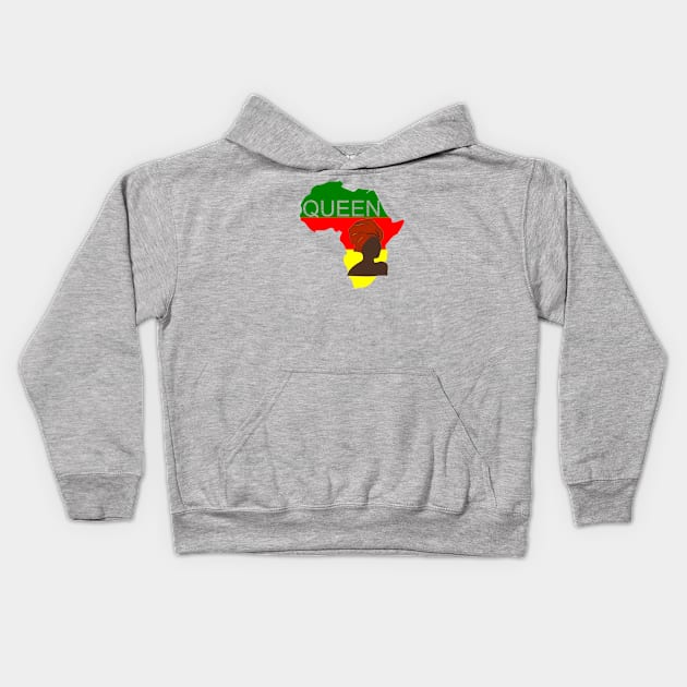 African Queen Kids Hoodie by Cargoprints